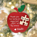 Teacher Christmas Ornament 2024, Personalized Teacher Gifts, Teacher Appreciation Gifts CF94 - Kindlytoys