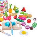 Wooden Fruit Cutting Play Set, Wooden Montessori Toys KL04 - Kindlytoys