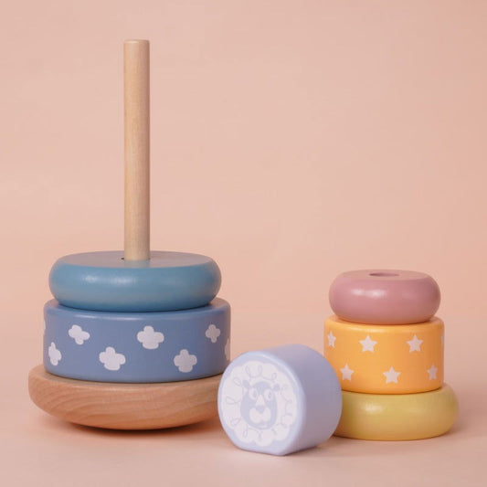 Wooden Stacking Tower, Wooden Montessori Toys KL02 - Kindlytoys