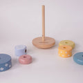 Wooden Stacking Tower, Wooden Montessori Toys KL02 - Kindlytoys