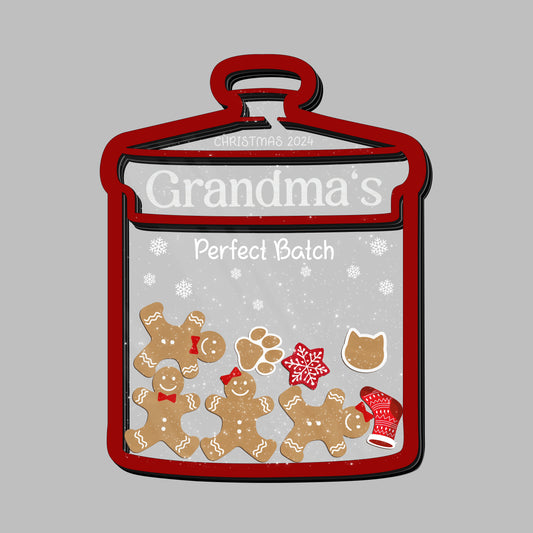 Personalized Grandma Christmas Ornament 2024, Gift for Grandmas 1-12kids, Gift from Grandkids, Christmas Gift For Grandmother CF70