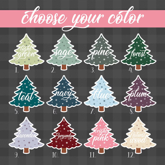 Custom 3D Christmas Tree Stocking Tags/Ornament, Christmas Gift Tag, Custom Wood Name Tags Painted, CF72