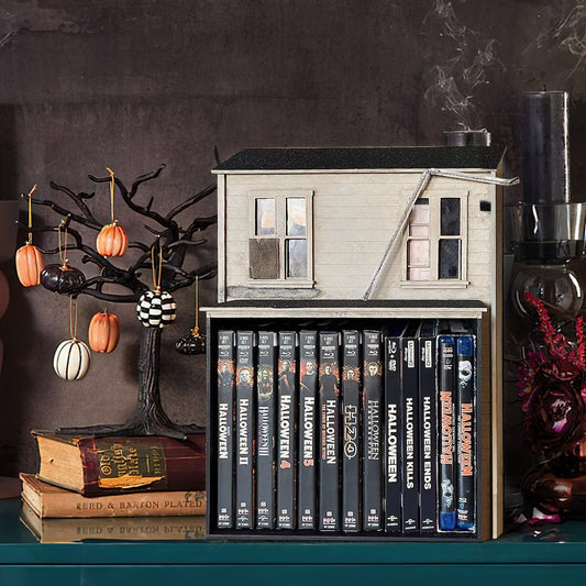 Halloween Michael Myer's House 1978 Media Wooden Storage, Mr. Zombie Workshop Handmade DVD, VHS, Movie Storage DIY | KindlyToys