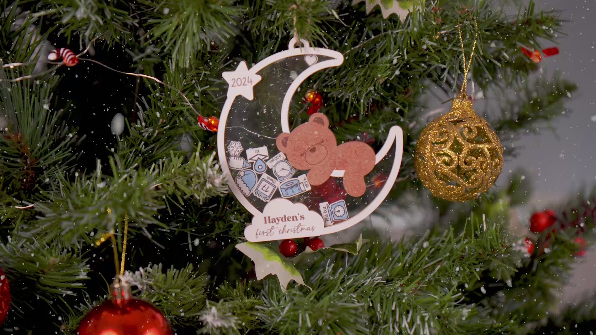 Personalized Babies First Christmas Ornament